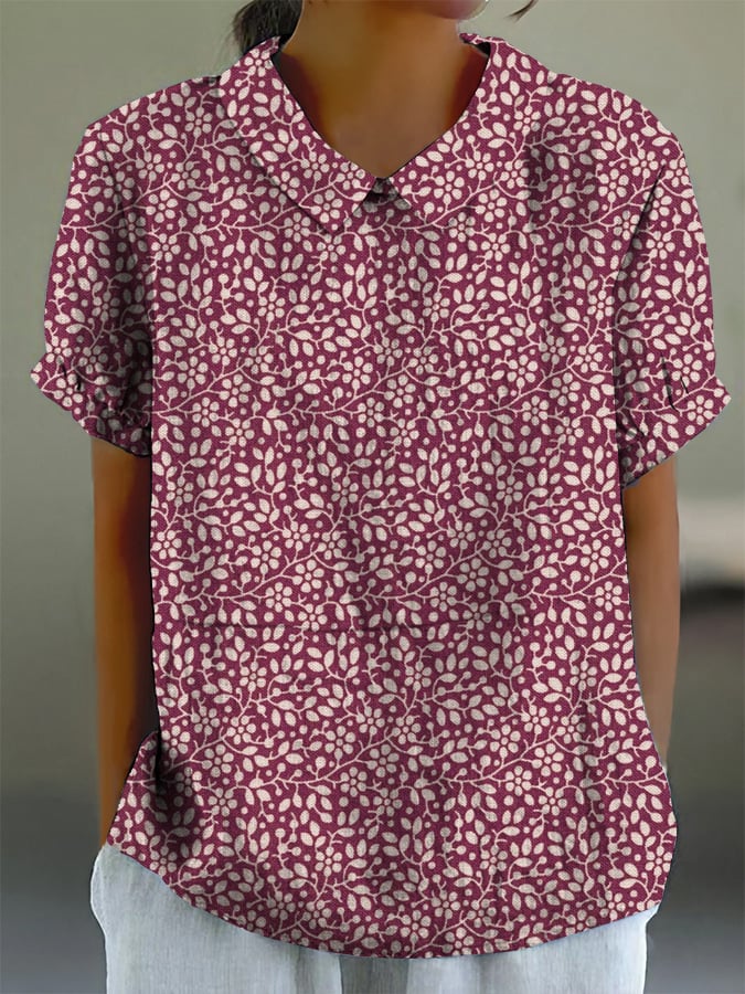 🔥Best Match🔥Women's Retro Floral Casual Shirt