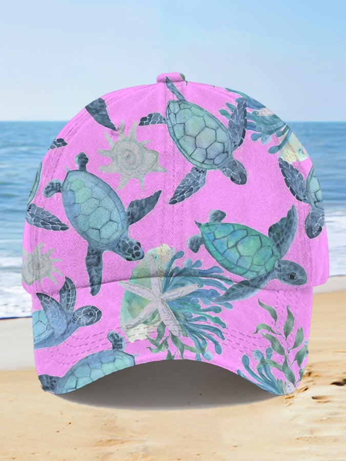 🔥Buy 3 Get 10% Off🔥Unisex "Hawaiian Sea Turtle" Print Hat