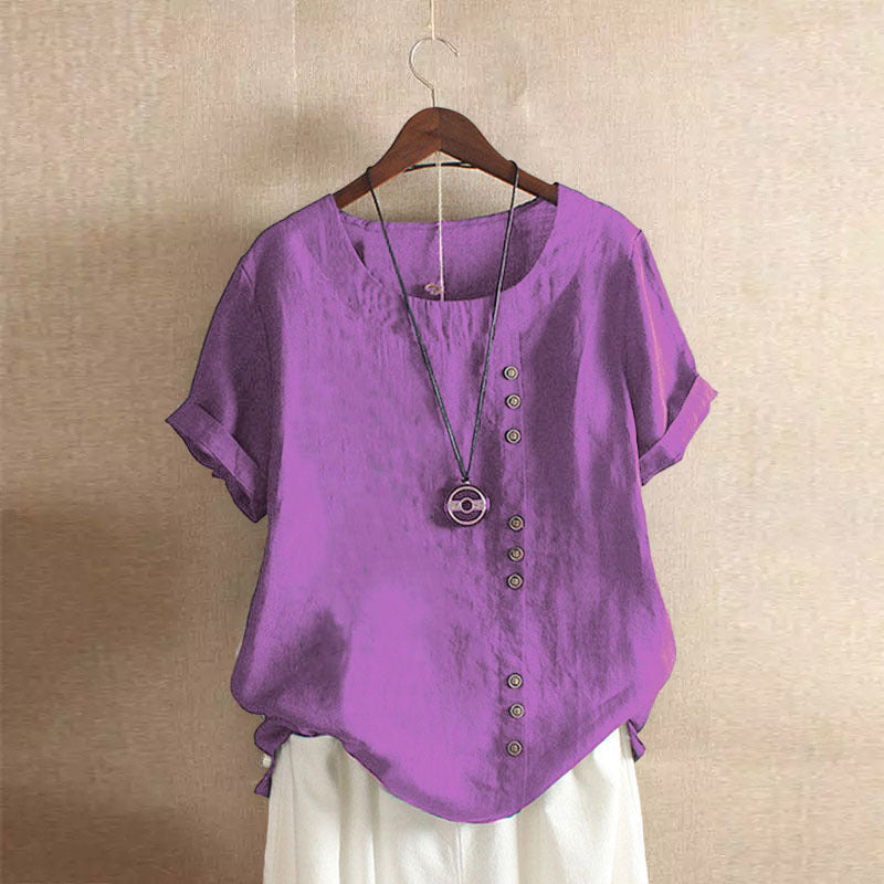 Cotton and Linen T-shirt