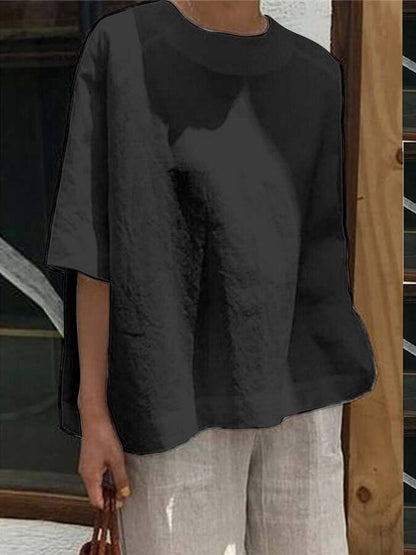 Women's Loose Casual Crew Neck Top