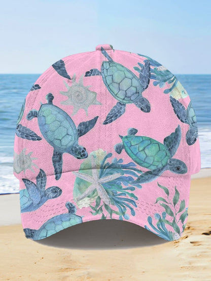 🔥Buy 3 Get 10% Off🔥Unisex "Hawaiian Sea Turtle" Print Hat
