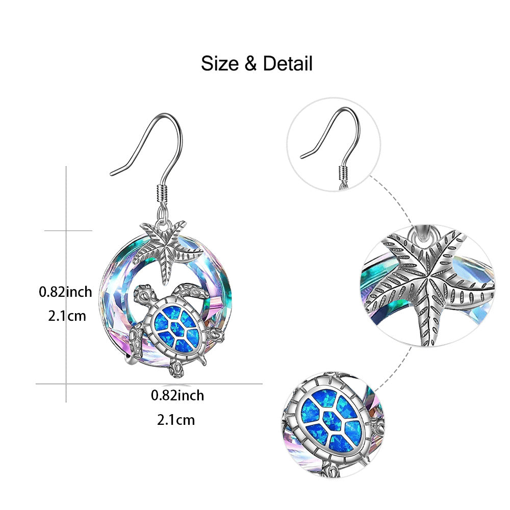Ocean Turtle Starfish Earrings