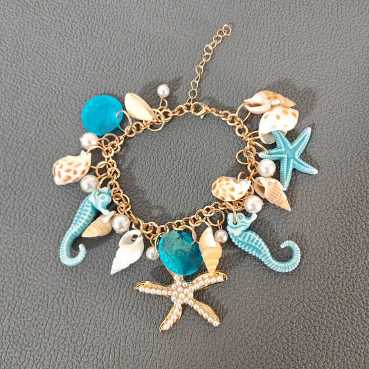 Marine-Themed Charm Bracelet